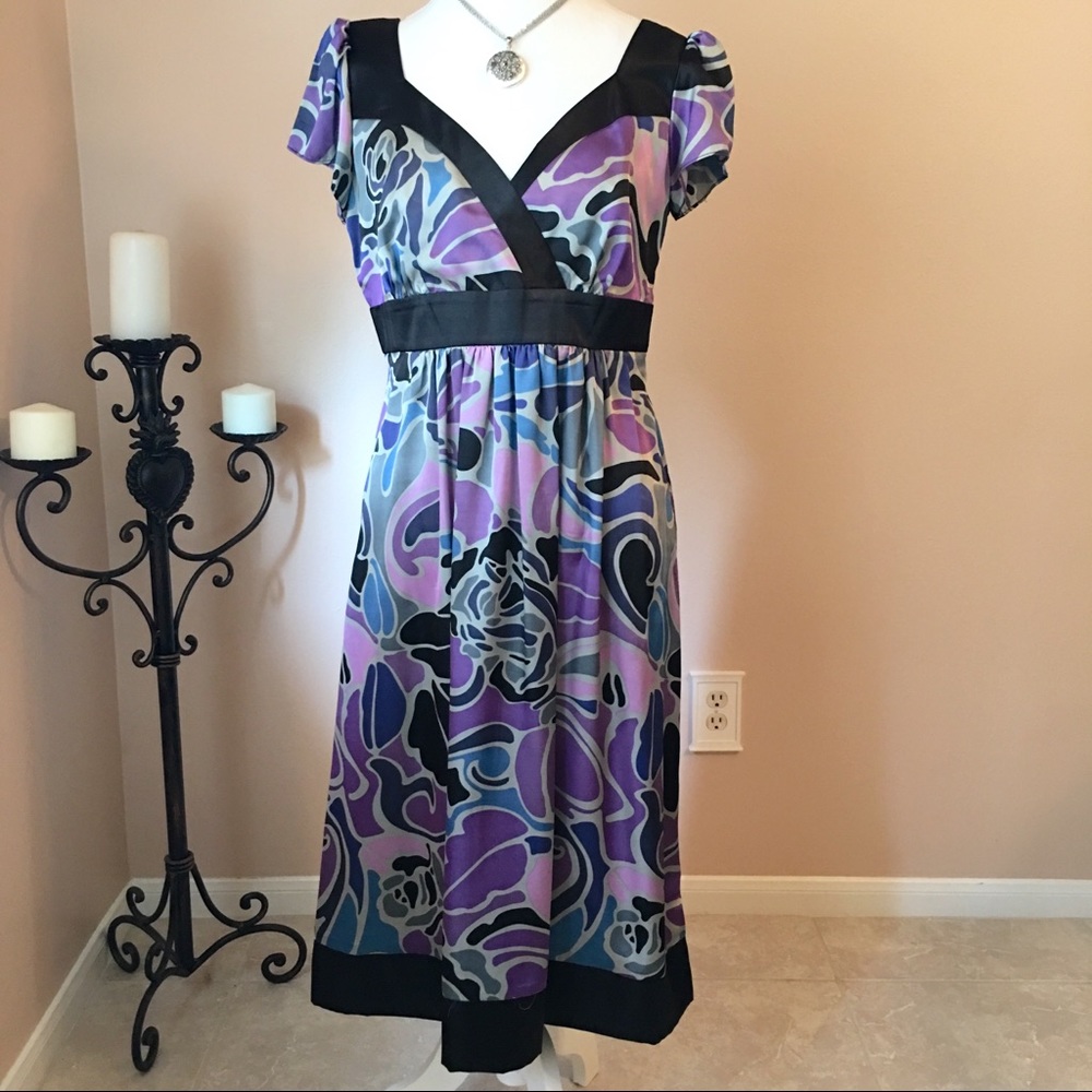 Signature by Robbie Bee Floral Print Dress size 12
